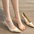'Marvelle' Satin Pointed Toe Stiletto Heels - Celes Fashion